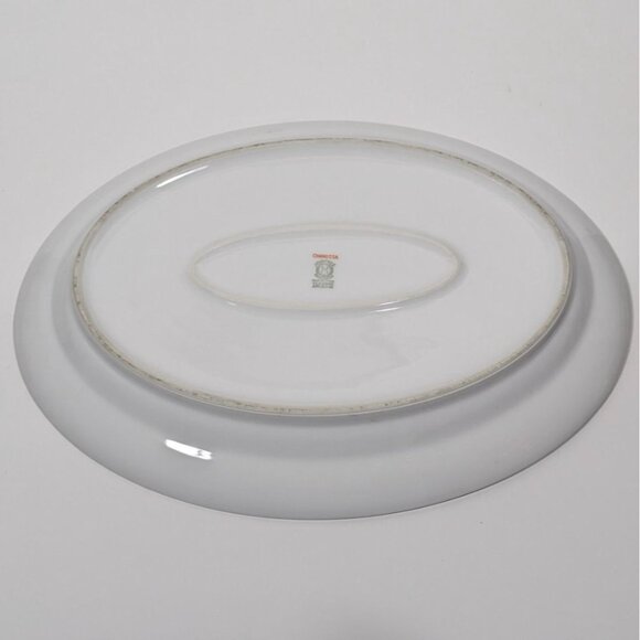 Noritake Chanossa Oval Serving Platter Porcelain Gold Floral Trim Vintage - Picture 13 of 16